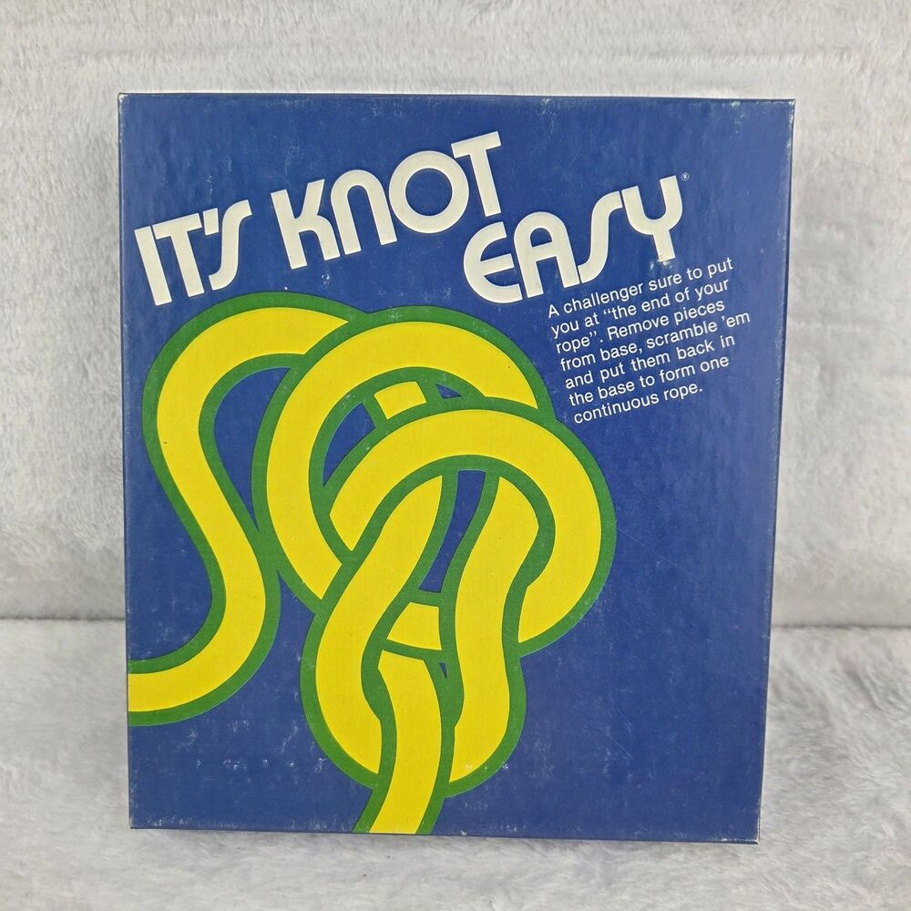 Vintage 1981 It’s Knot Easy Puzzle Game Complete Milton Bradley